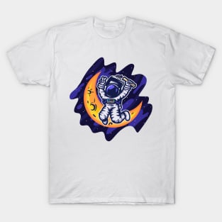 Graduated astronaut - all over the moon T-Shirt